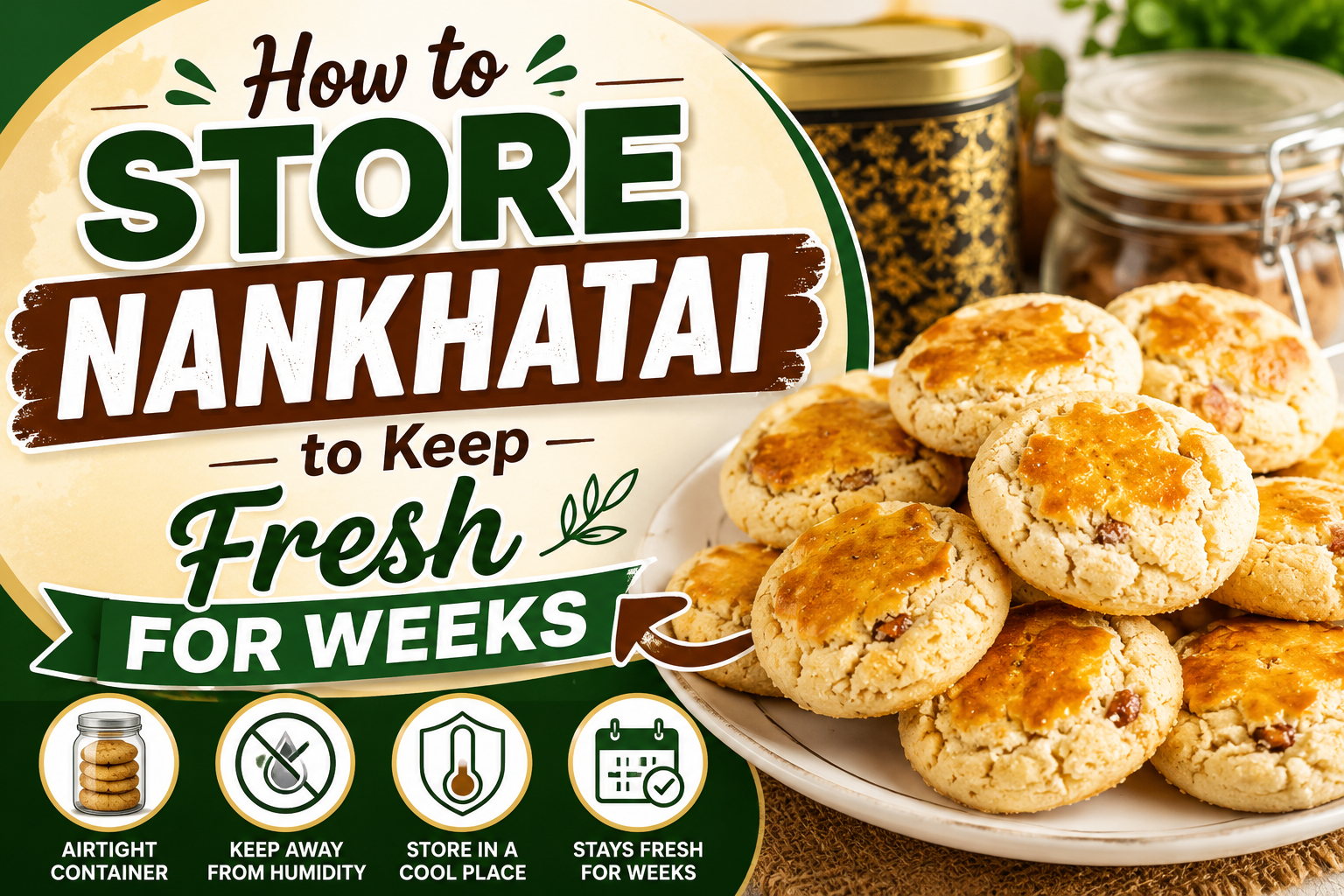 How to Store Nan Khatai to Keep It Fresh for Weeks